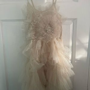 Tutu Du Monde Girls dress, Cream. Size 8-9.